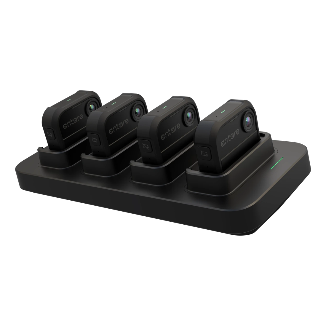 Antare dock holding multiple body cameras.